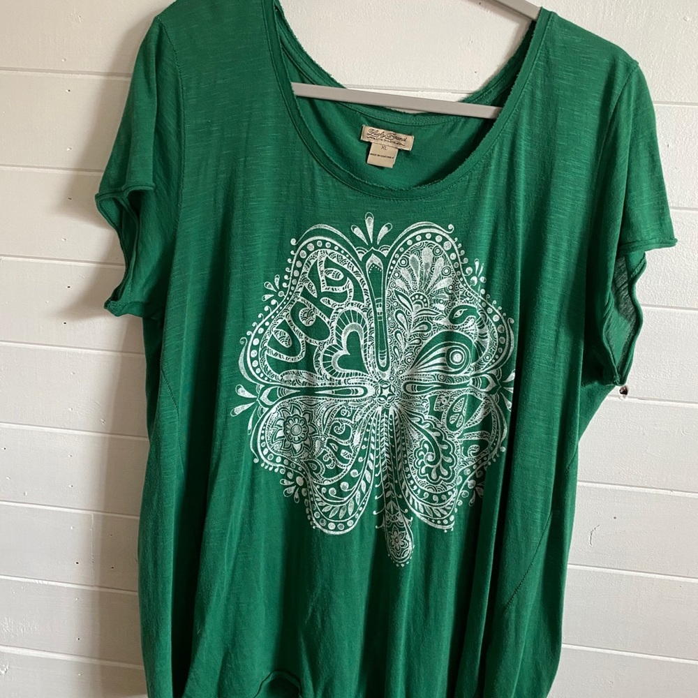 Lucky Brand T-shirt with shamrock design